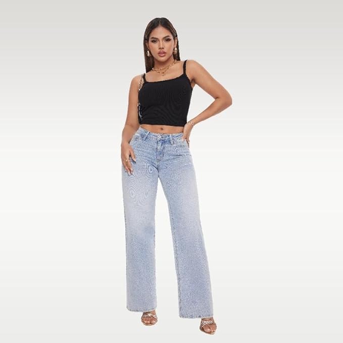 Elegant Comfort Wide-Leg Jeans™