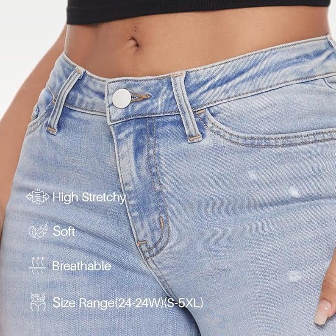 Elegant Comfort Wide-Leg Jeans™
